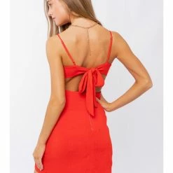 LE LIS BACK TIE MINI DRESS Dresses & Skirts