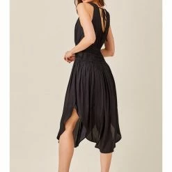 Mustard Seed STRAP BACK SHIRRED ROUND HEM DRESS