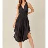 Mustard Seed STRAP BACK SHIRRED ROUND HEM DRESS