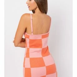 LE LIS WOMEN SLEEVELESS FITTED SWEATER DRESS