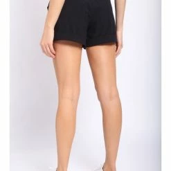 Mono B Highwaist Athleisure Shorts With Cuffed Leg WOMEN