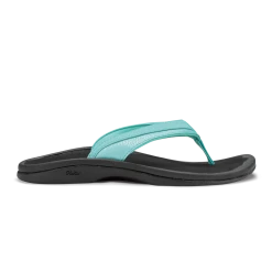 Olukai Women’s Ohana Sea Glass/Black Sandals & Flips