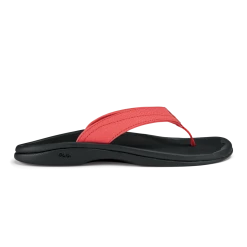 Olukai Women’s Ohana Hot Coral/Black