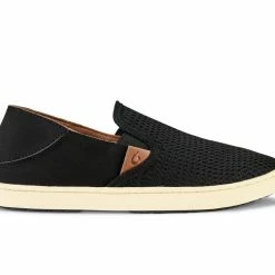 Olukai Women Pehuea Slip On -Black Casual Shoes