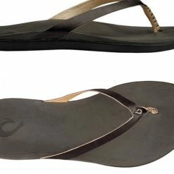 Olukai Women Ho'Opio Sandal Onyx/Onyx