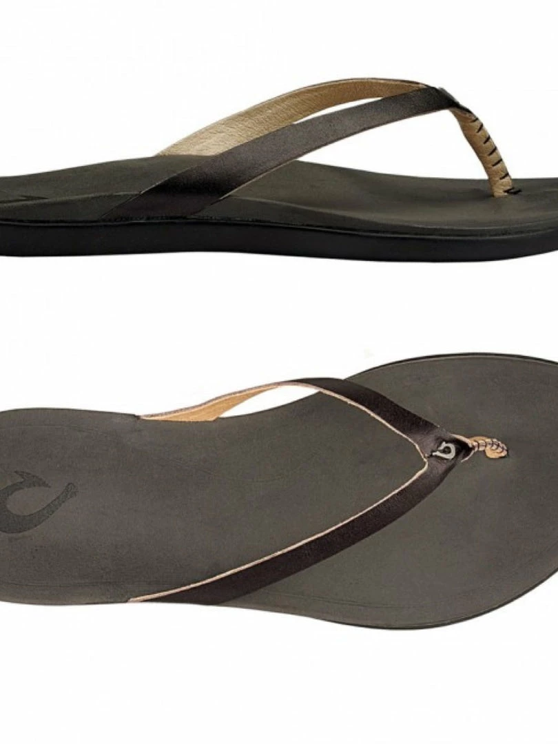 Olukai Women Ho'Opio Sandal Onyx/Onyx 1 Olukai Women Ho'Opio Sandal Onyx/Onyx
