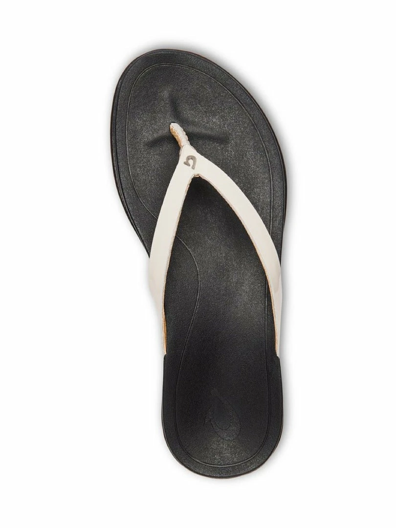 Olukai Women HO'OPIO LEATHER Sandal - White/Black Sandals & Flips 1 Olukai Women HO'OPIO LEATHER Sandal - White/Black Sandals & Flips