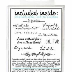 Inked By Dani Temporary Tattoo Pack The Expression