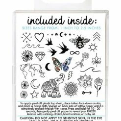 Inked By Dani Temporary Tattoo Best Sellers Pack Bath & Body