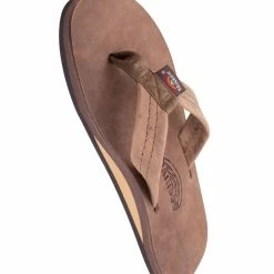Rainbow Men's Luxury Leather - Nogales Wood Single Layer Arch Support