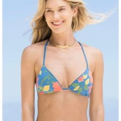 Maaji Maya Blue Balmy Sliding Triangle Bikini Top