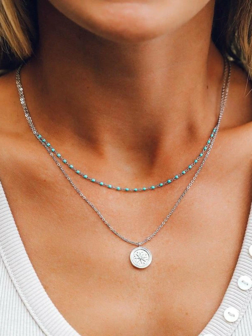 Pura Vida Disney Pocahontas Compass Coin Necklace Necklaces 1 Pura Vida Disney Pocahontas Compass Coin Necklace Necklaces