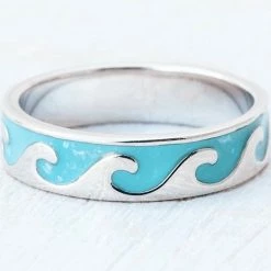 Pura Vida Reversible Mother Of Pearl Wave Ring 7 Pura Vida Reversible Mother Of Pearl Wave Ring