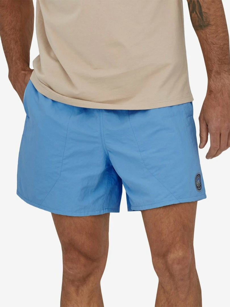 Patagonia Men's Baggies™ Shorts - 5" -Clean Currents Patch: Lago Blue 1 Patagonia Men's Baggies™ Shorts - 5" -Clean Currents Patch: Lago Blue