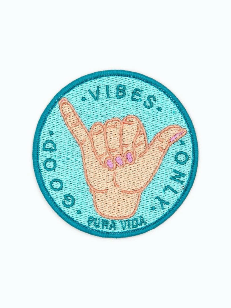 Pura Vida F19 Good Vibes Patch Small Accessories 1 Pura Vida F19 Good Vibes Patch Small Accessories