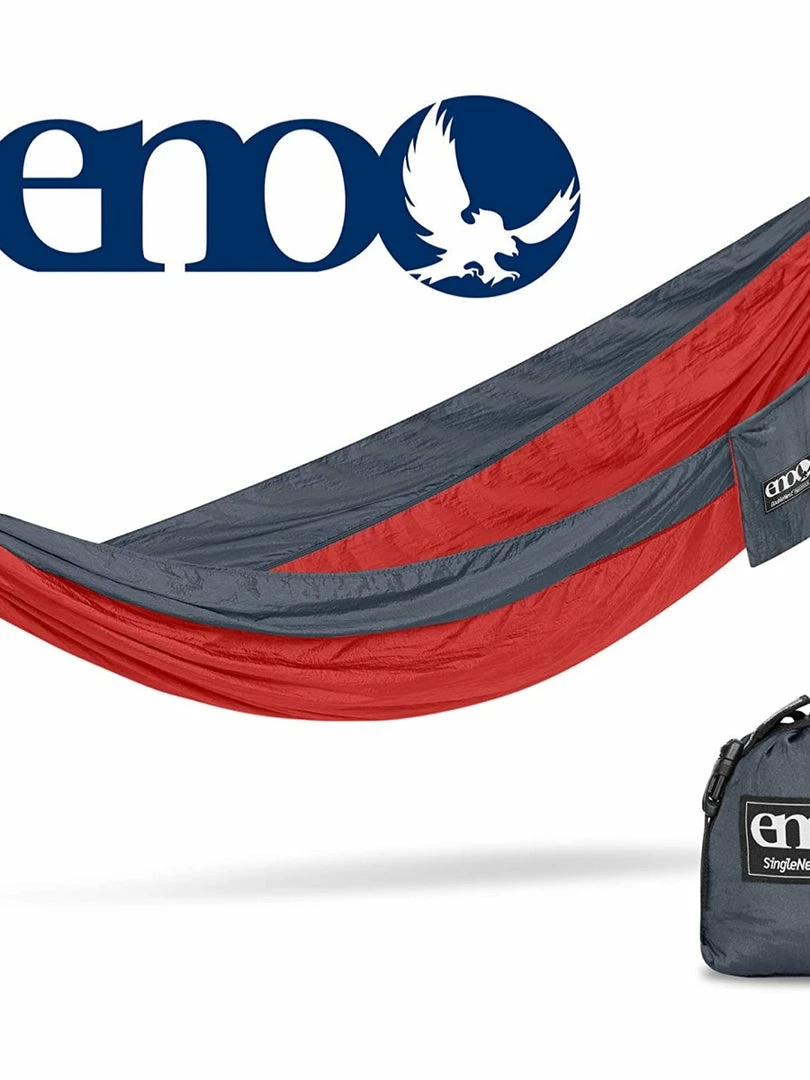 Hike & Travel ENO SingleNest Hammock 19 Red/Charcoal 1 Hike & Travel ENO SingleNest Hammock 19 Red/Charcoal