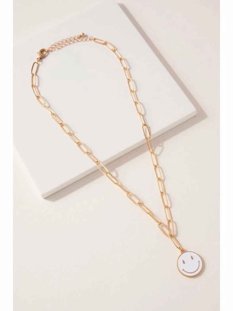 Atl Market Necklaces Smiley Face Pendant Chain Necklace 1 Atl Market Necklaces Smiley Face Pendant Chain Necklace
