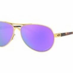 Sunglasses Oakley Feedback Satin Gold W/ Prism Violet Polarized