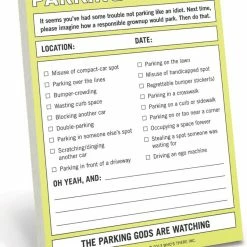 Leaf In Creek Knock Knock Nifty Note Parking Citation