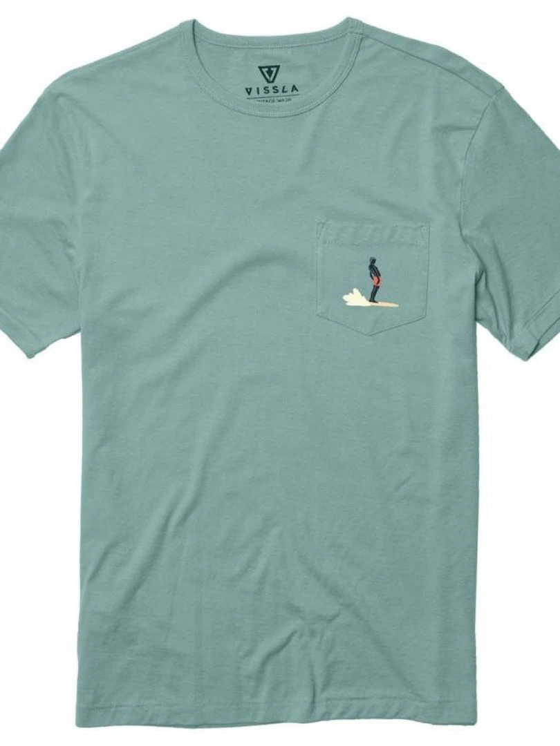 MEN Vissla Cruzzy Organic PKT Tee Jade 2 MEN Vissla Cruzzy Organic PKT Tee Jade