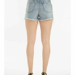 Kan Can WOMEN Distressed High Rise Denim Shorts KC9145M