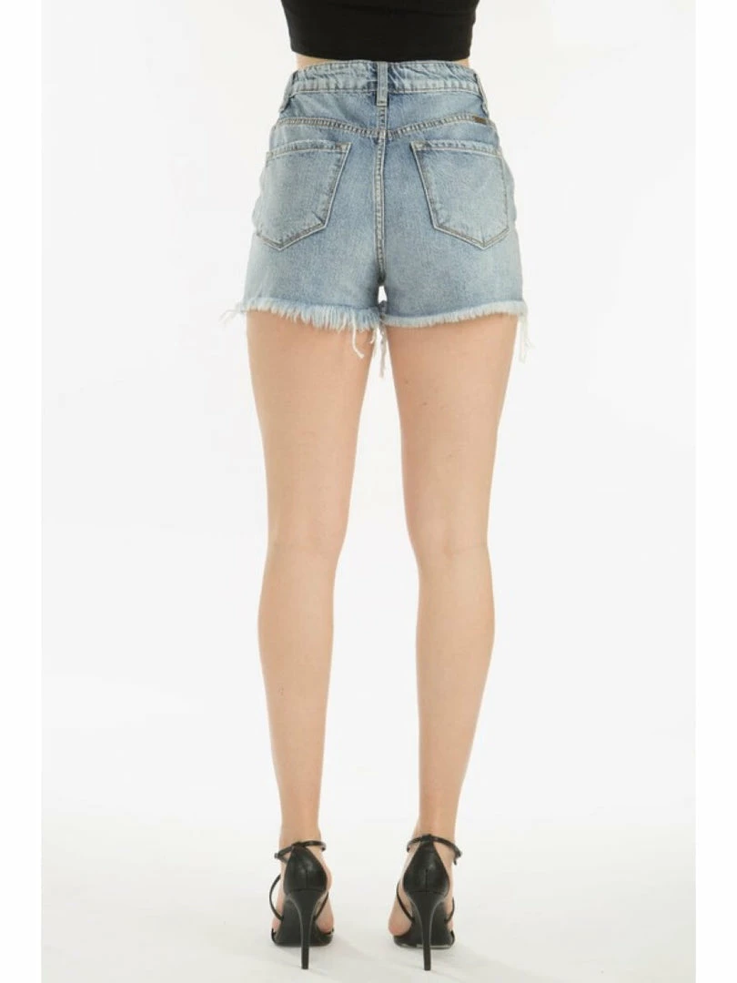 Kan Can WOMEN Distressed High Rise Denim Shorts KC9145M 2 Kan Can WOMEN Distressed High Rise Denim Shorts KC9145M