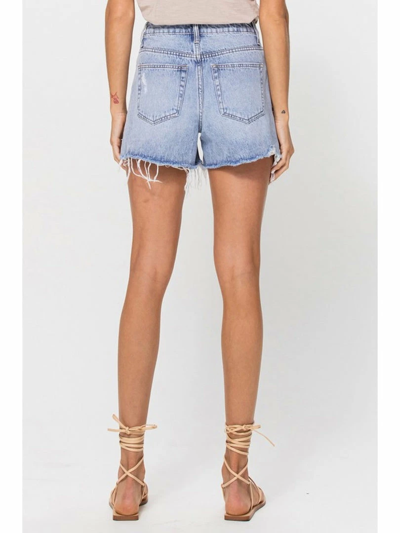 Vervet SUPER HIGH RISE RIGID SHORTS W STEP HEM 2 Vervet SUPER HIGH RISE RIGID SHORTS W STEP HEM