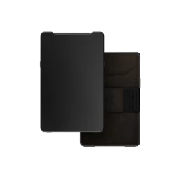 GROOVE WALLET- Black/Brown Leather