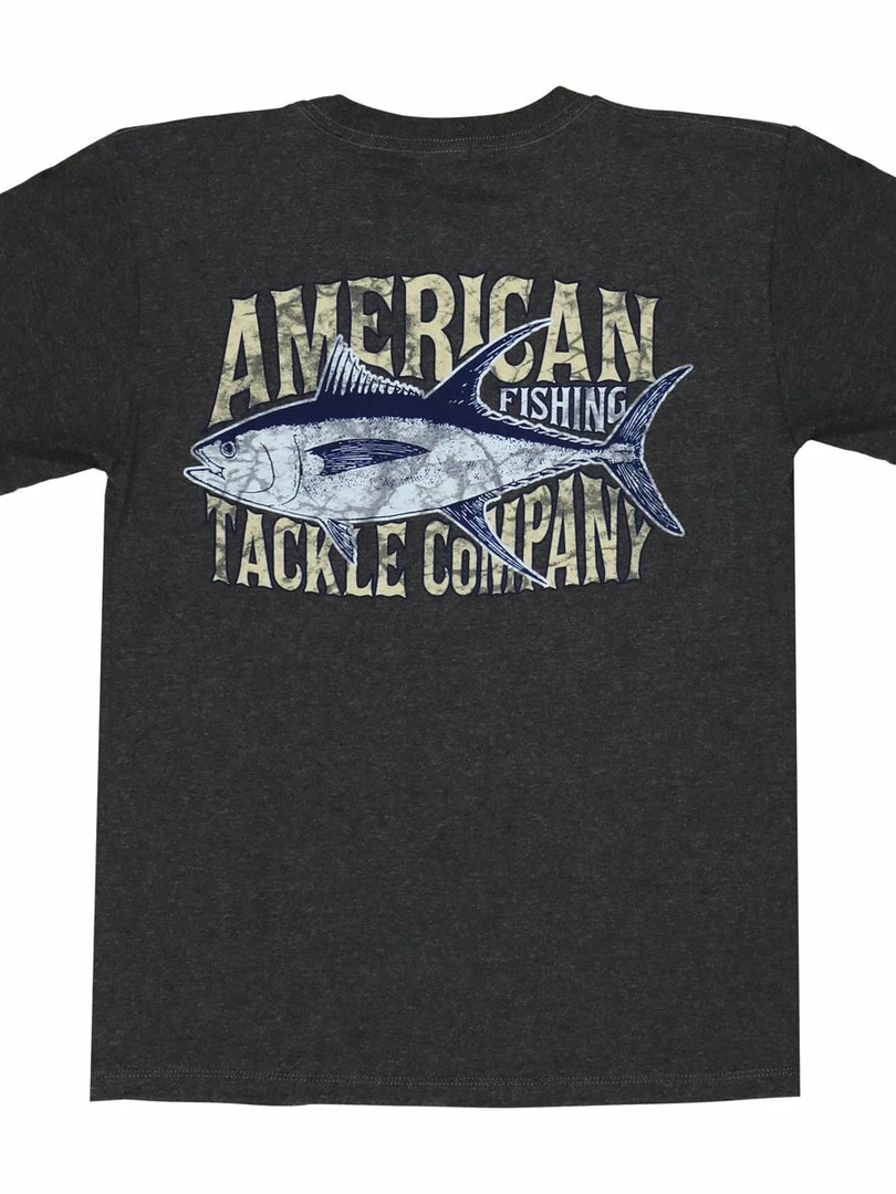 KIDS Aftco Boys Sooner Shirt Charcoal Heather 1 KIDS Aftco Boys Sooner Shirt Charcoal Heather