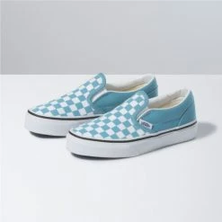 Vans Classic Slip On Checkerboard - Delphinium Blue Casual Shoes