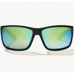 Bajio BALES BEACH - Black Matte -Green Poly Sunglasses