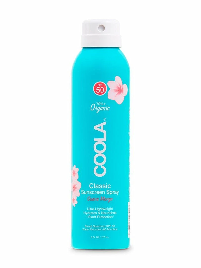 Coola CLASSIC SUNSCREEN SPRAY SPF50 - Guava Mango 6.0 OZ Bath & Body 1 Coola CLASSIC SUNSCREEN SPRAY SPF50 - Guava Mango 6.0 OZ Bath & Body