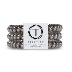 Hair Accessories Teleties Small 3 Pack Hair Ties Chrome