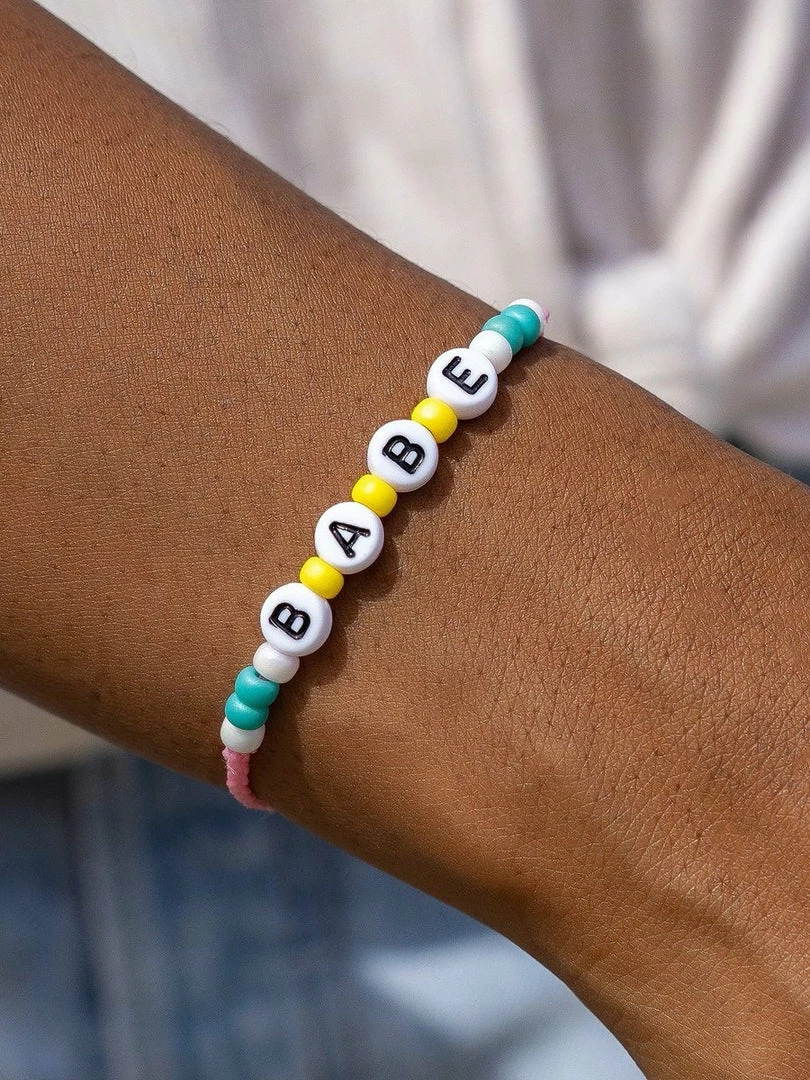 Bracelets Pura Vida Alphabet Bracelet BABE 2 Bracelets Pura Vida Alphabet Bracelet BABE