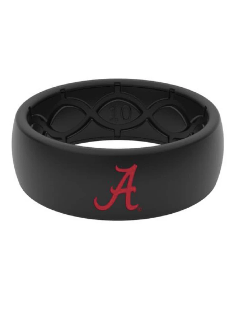 Rings Groove Men's Original College Alabama Color Logo 1 Rings Groove Men's Original College Alabama Color Logo