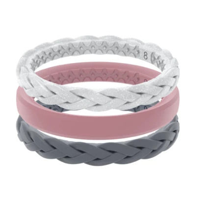 Groove Women's Air Stackable Ring--Serenity 1 Groove Women's Air Stackable Ring--Serenity