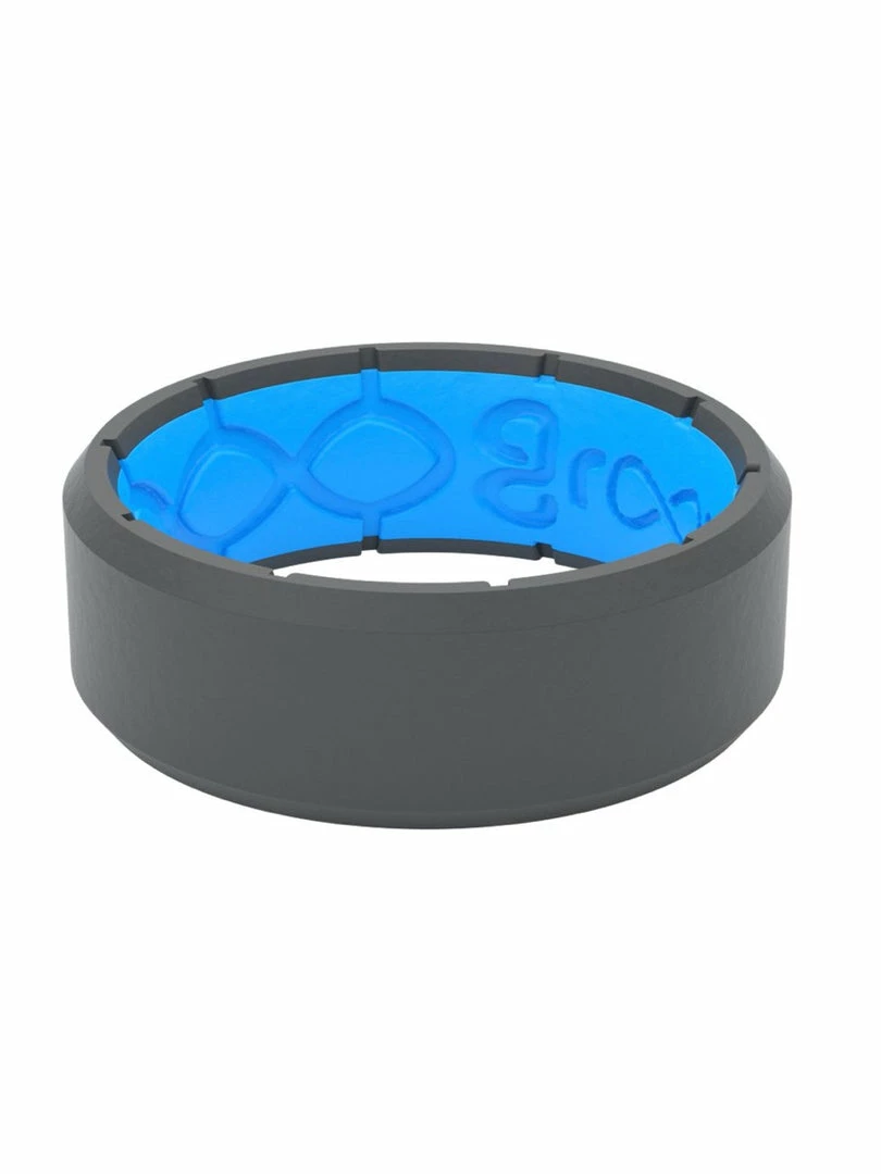 Groove Life Men's Ring - Edge Deep Stone Gray / Blue Rings 3 Groove Life Men's Ring - Edge Deep Stone Gray / Blue Rings