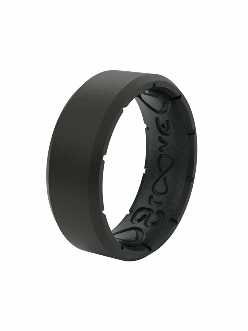 Groove Life Men's Ring - Edge Black / Black Rings 1 Groove Life Men's Ring - Edge Black / Black Rings