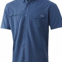 MEN HUK Tide Point SS - TITANIUM BLUE