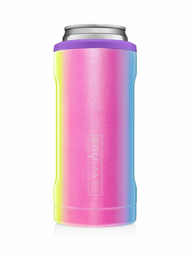 Drink Accessories Brumate Hopsulator Slim Glitter Rainbow 1 Drink Accessories Brumate Hopsulator Slim Glitter Rainbow