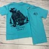 High Wind Productions LIC Happy Hiking Dog Comfort Color Tee Lagoon
