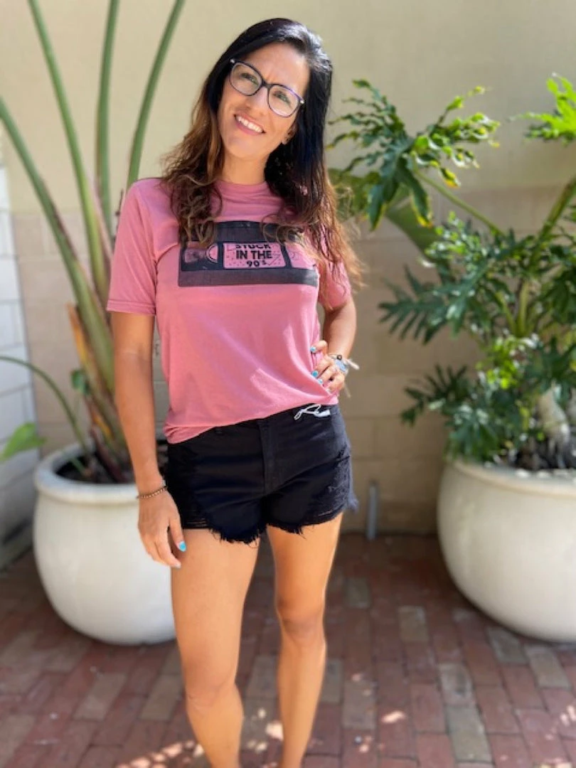 Stated Apparel WOMEN Stuck In The 90's Tee Smoked Paprika 1 Stated Apparel WOMEN Stuck In The 90's Tee Smoked Paprika