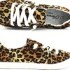Forever Link Lace Up Comfy Shoes Velvet Leopard