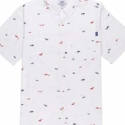 Leaf In Creek Aftco Men's Captain's Lounge SS White