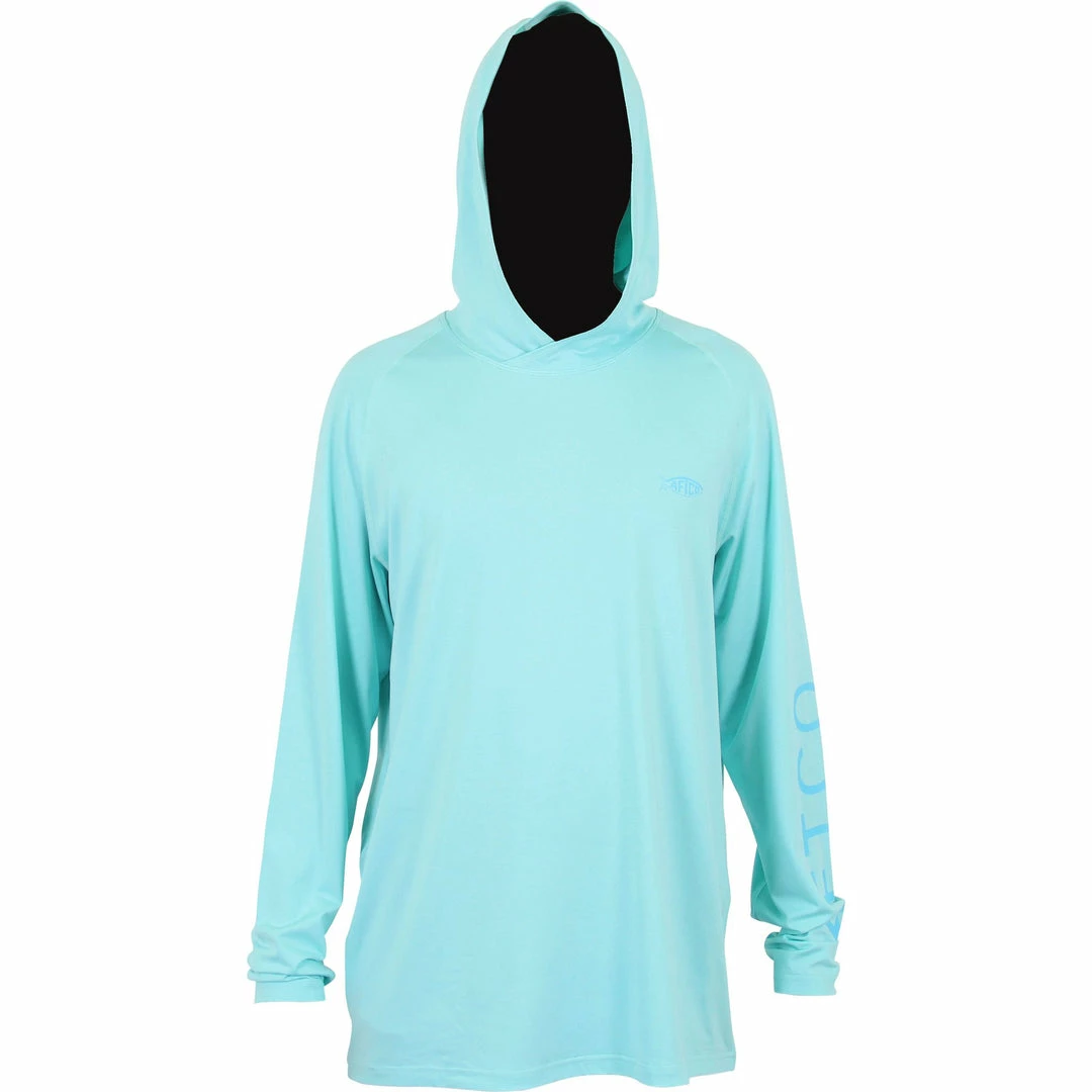 MEN Aftco Samurai Heathered LS Performance Hoodie 1 MEN Aftco Samurai Heathered LS Performance Hoodie