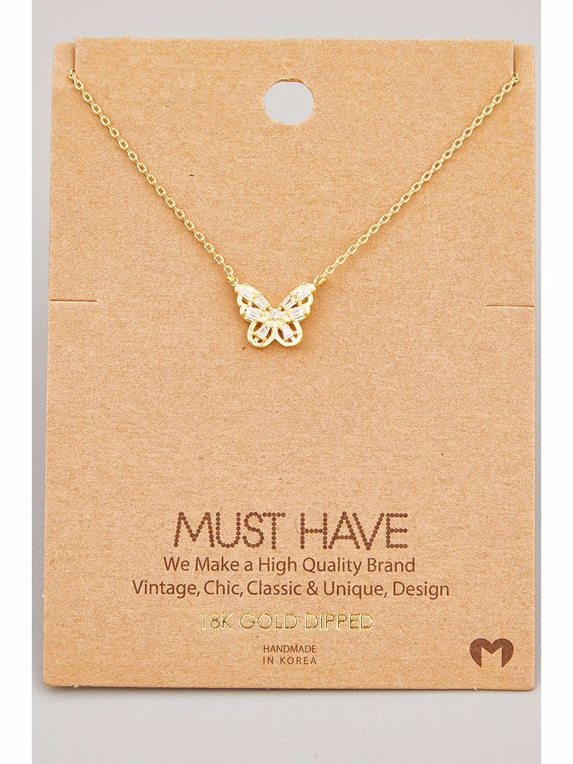 Mereville Butterfly Necklace NN4549G WOMEN 1 Mereville Butterfly Necklace NN4549G WOMEN