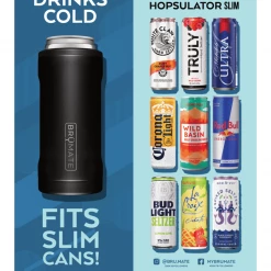 Drink Accessories Brumate Hopsulator Slim Glitter Peacock