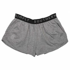Simply Southern Cheer Shorts - Heather Grey