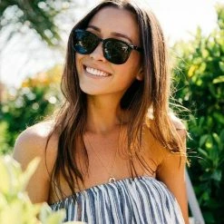 Knockaround Paso Robles Glossy Black And Tortoise Shell Fade / Amber Sunglasses