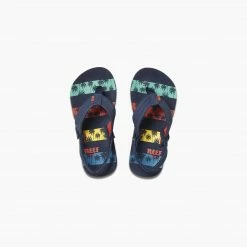 Sandals & Flips Reefs Little Ahi- Nvy Palms Stripe